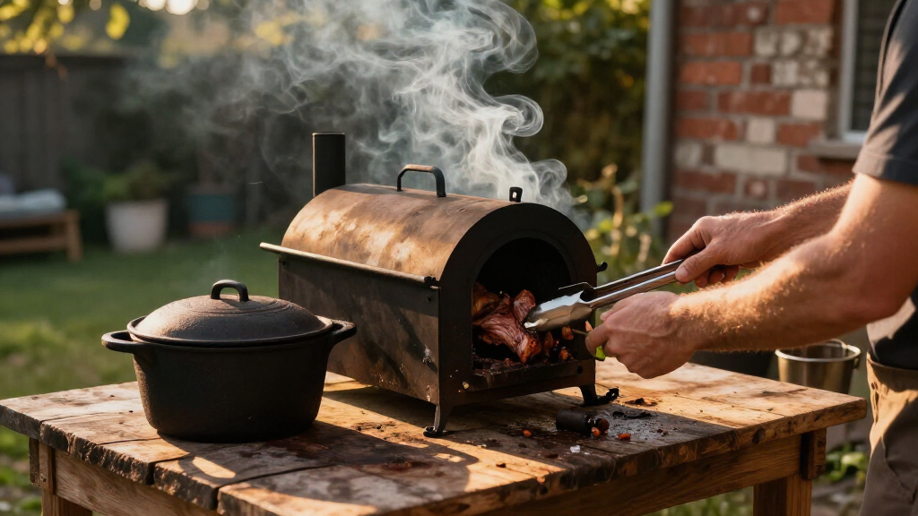 gravity fed smoker