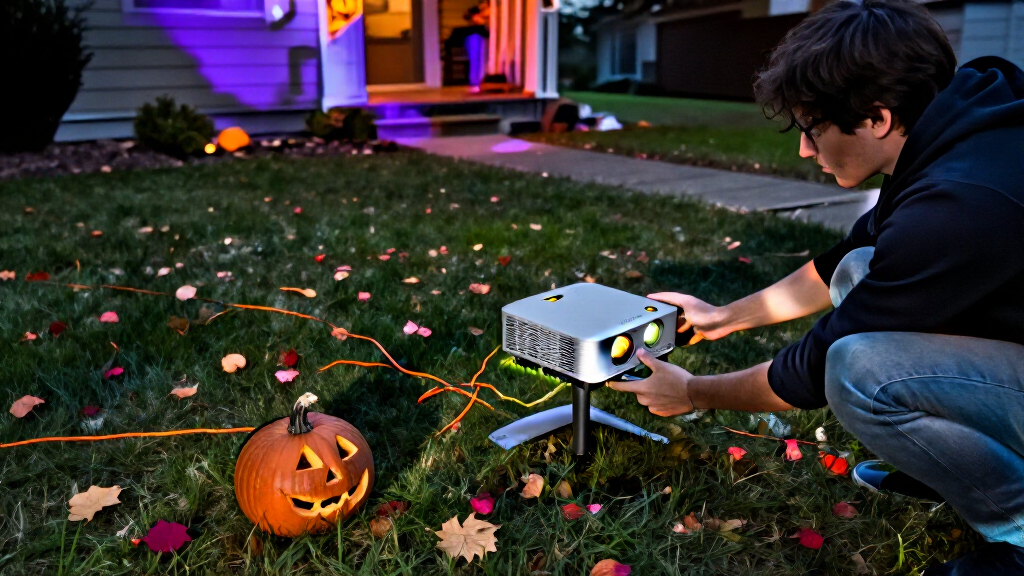 halloween outdoor projector lights