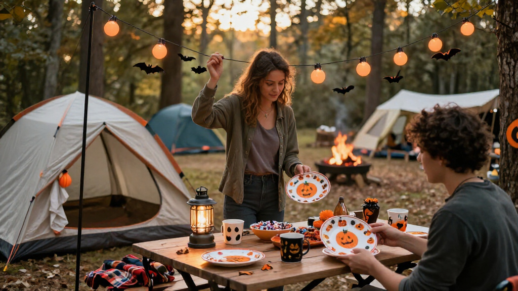 Halloween camping party supplies