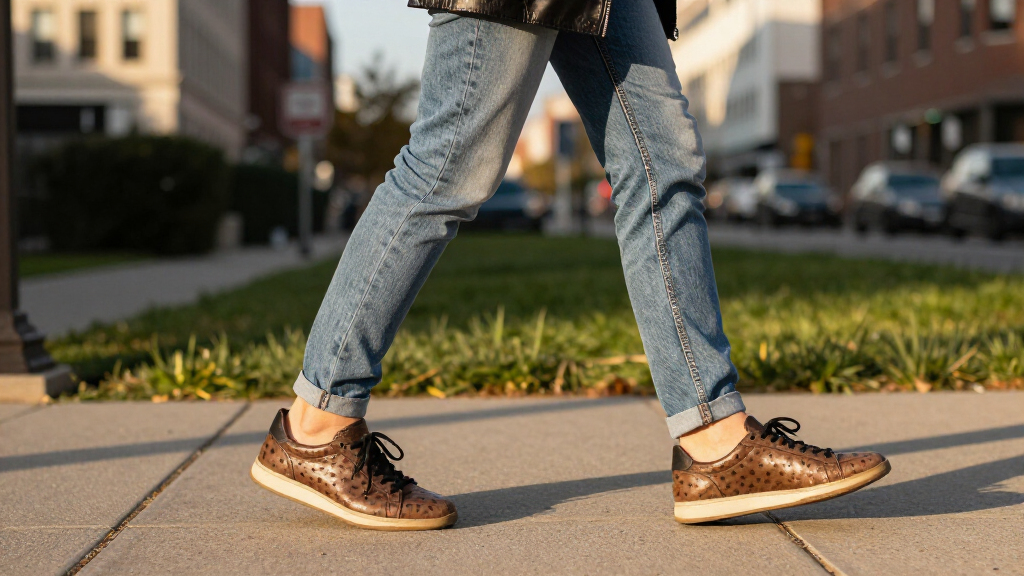 best ostrich leather sneakers