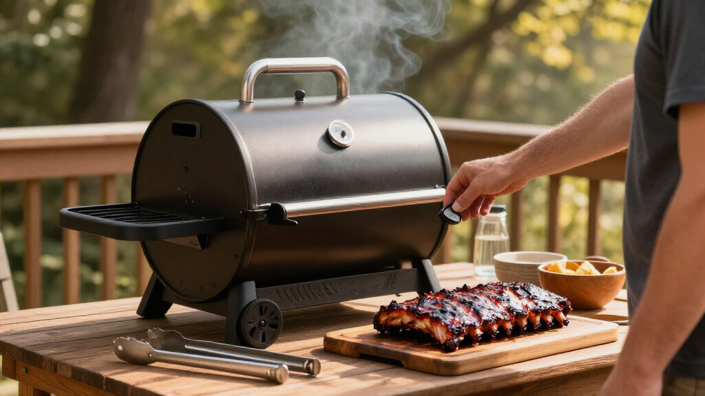 electric smoker grill outdoor