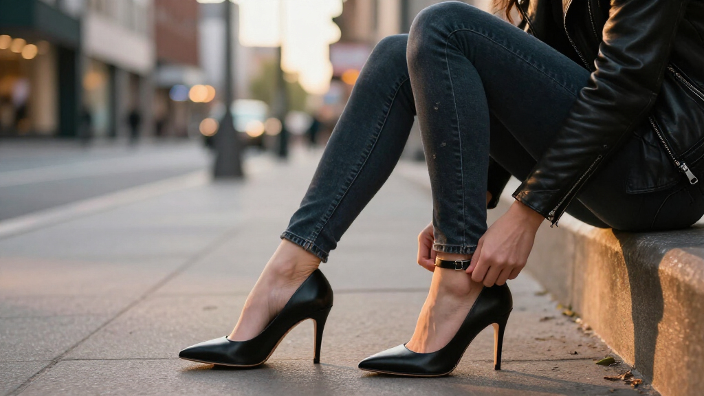 best edgy black pumps