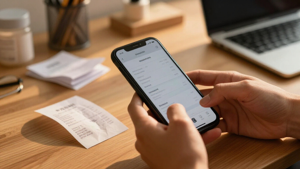 Receipt scanner for expense management