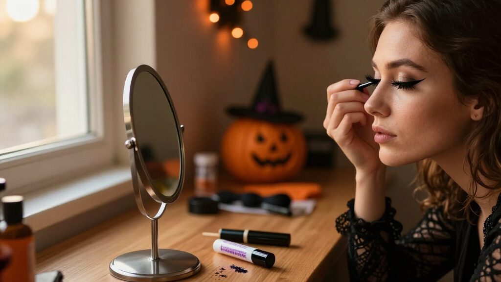 waterproof false eyelashes for Halloween