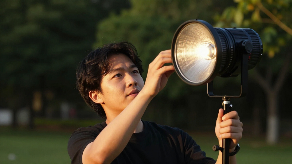 fresnel lights for video production