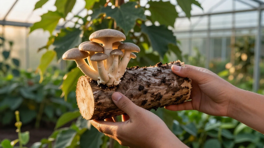 oyster mushroom log kit