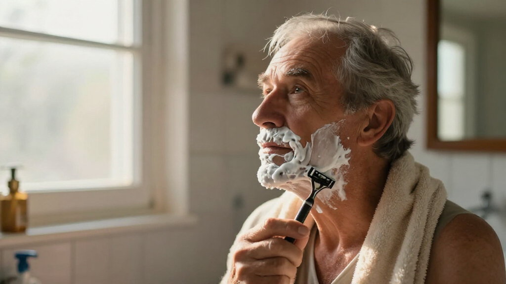 razor for elderly man