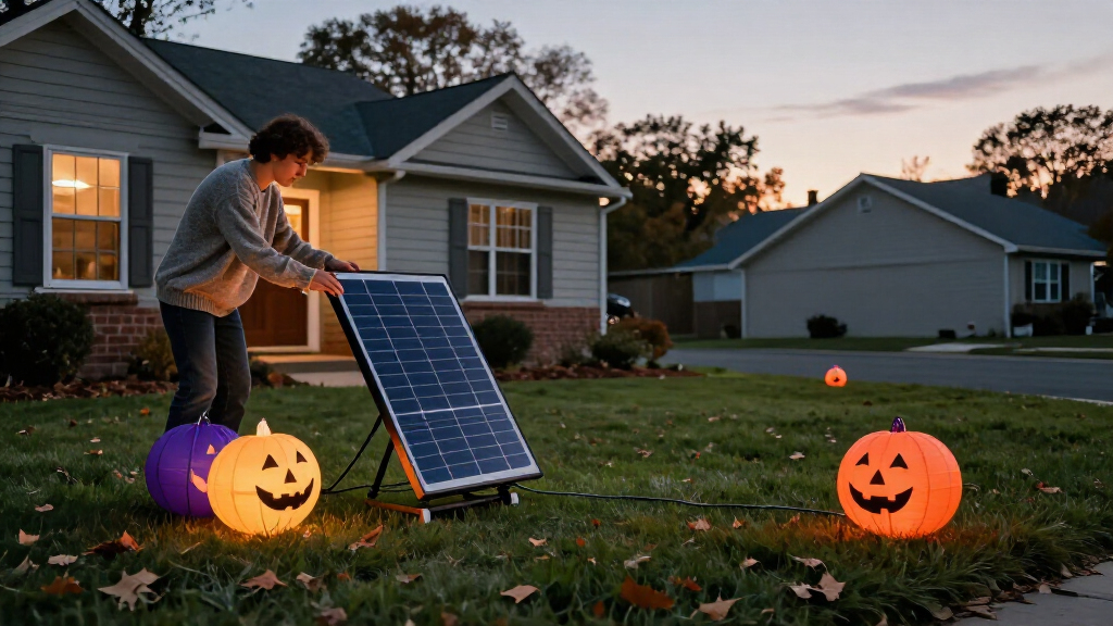 solar powered Halloween inflatables