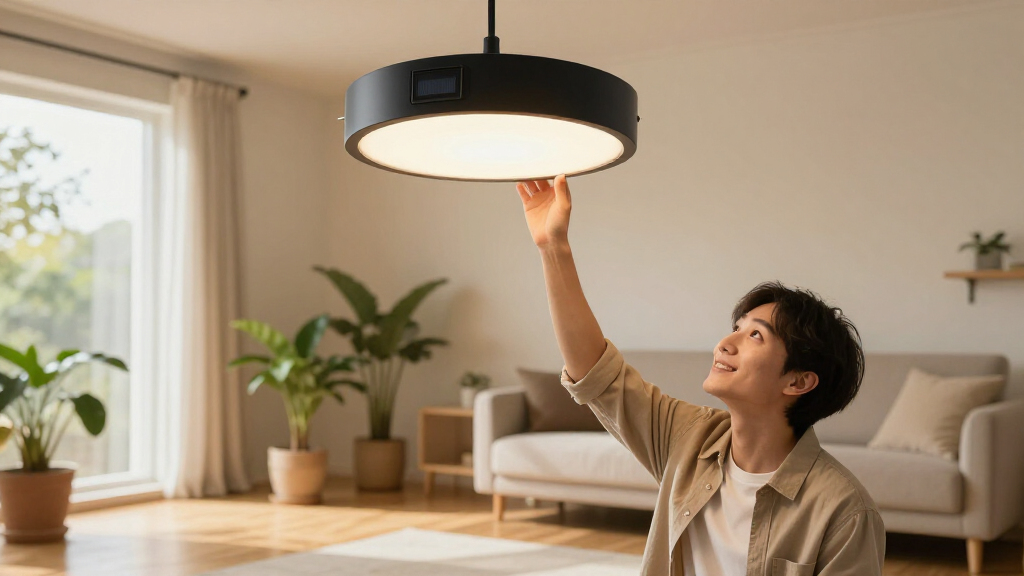 solar-powered indoor lights