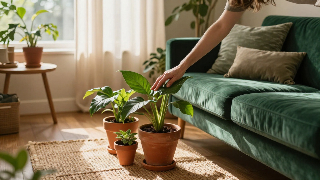 best green living room decor