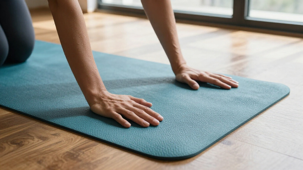 anti-slip yoga mats for heated practice