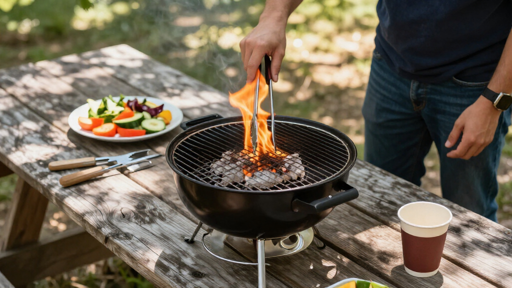 portable charcoal grill