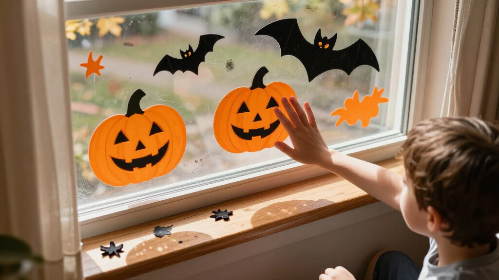 Halloween window clings