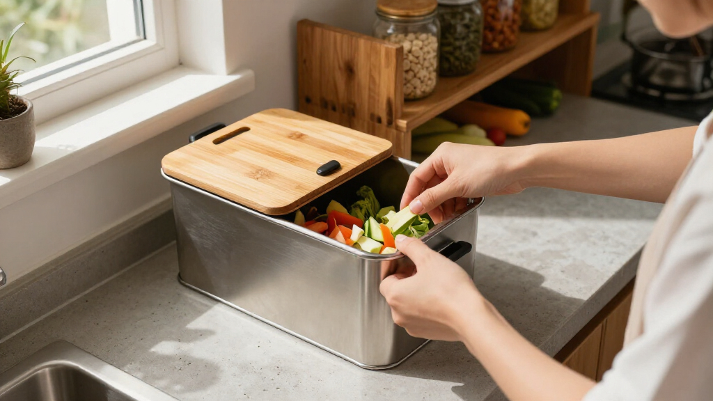 kitchen compost bins