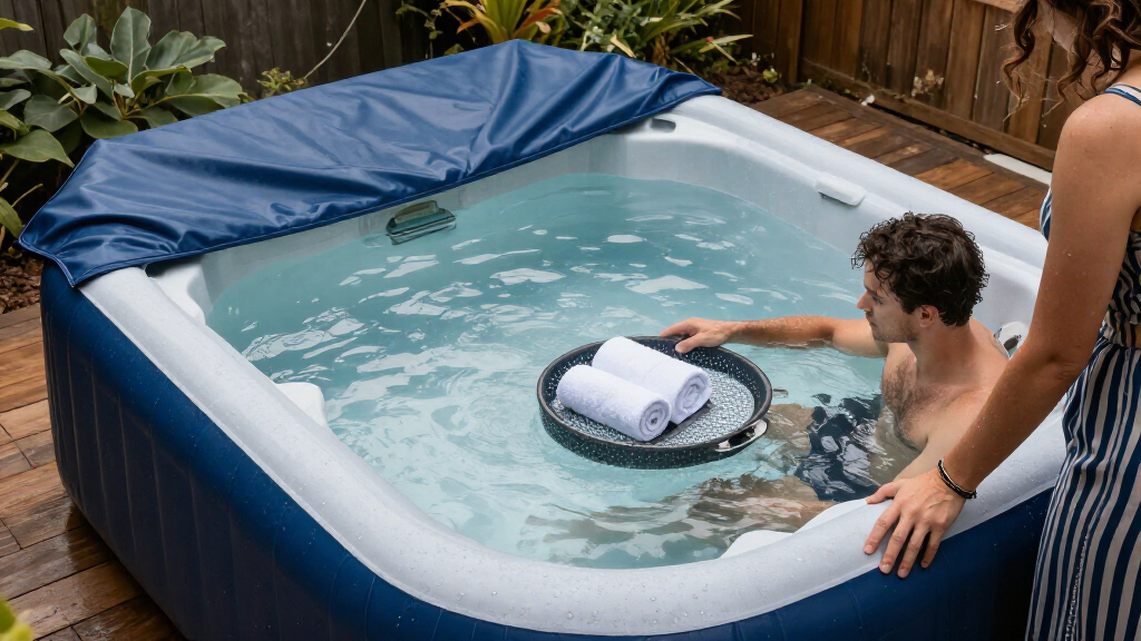 inflatable hot tub accessories