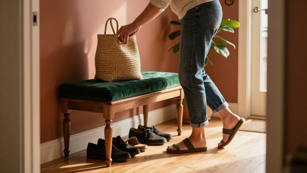 decorative entryway benches