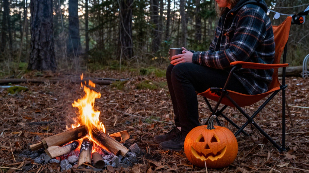 Halloween camping chairs