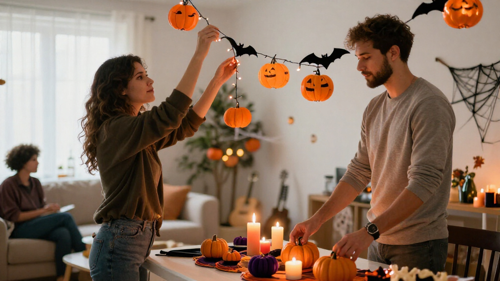 couples Halloween party decorations