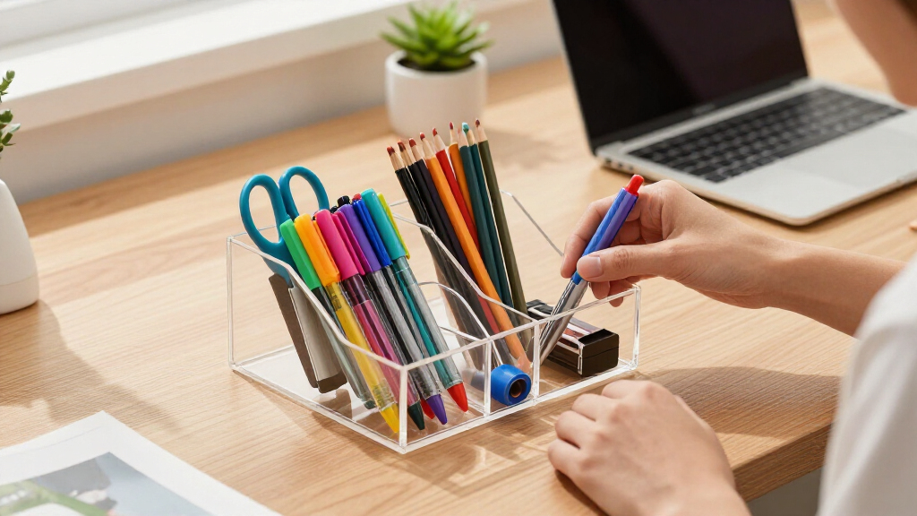 school supplies organizer