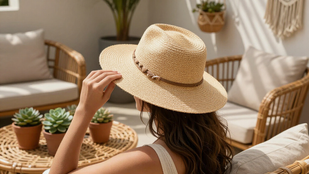 natural fiber boho chic sun hats
