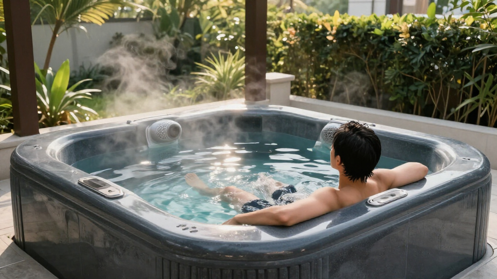 luxury swim spas with hydrotherapy seats