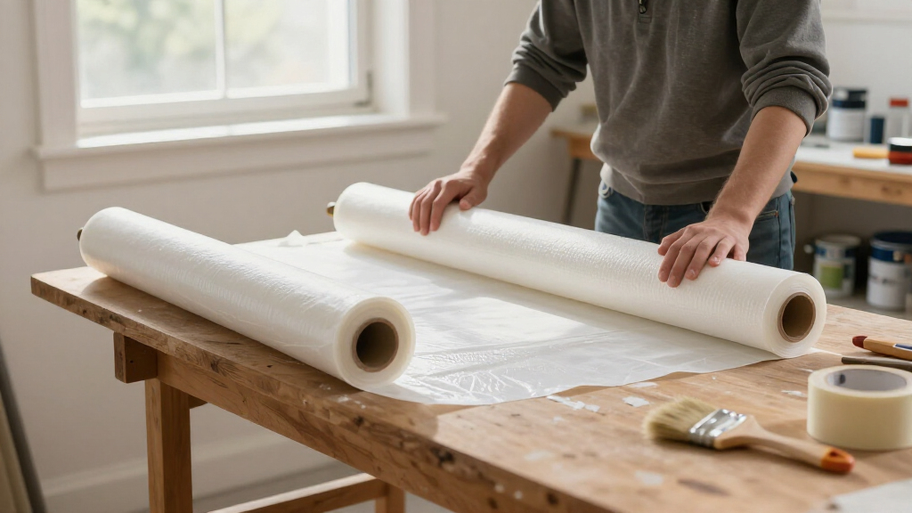 painters masking film bulk roll