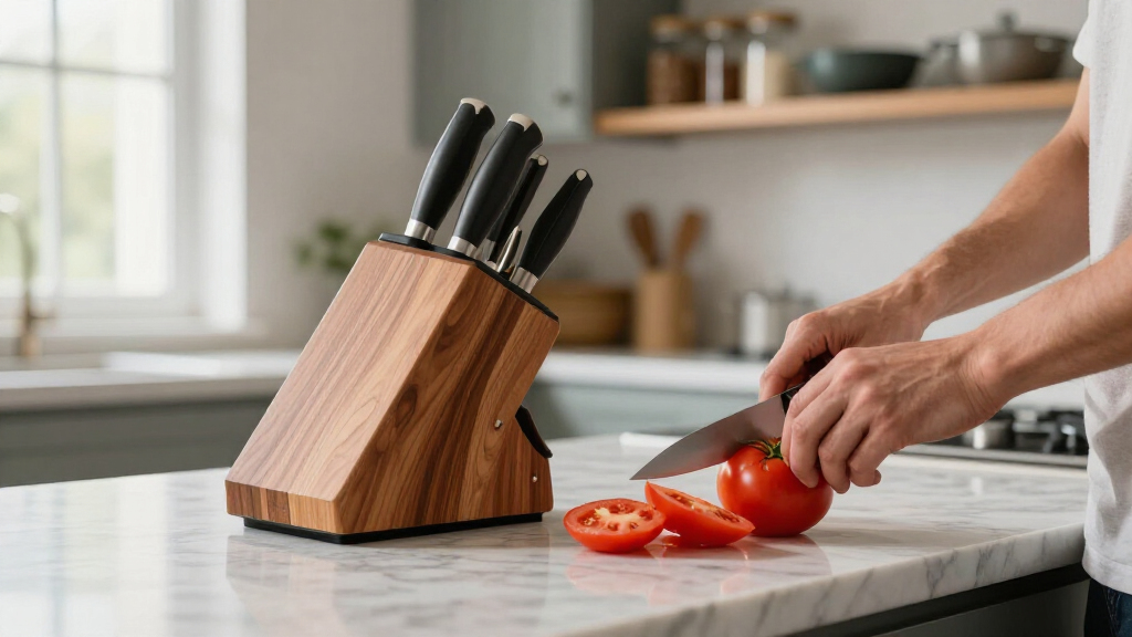best knife block set premium