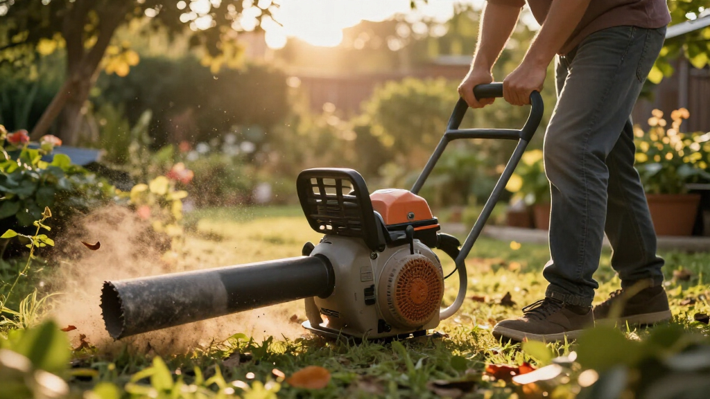 gas-powered leaf blowers