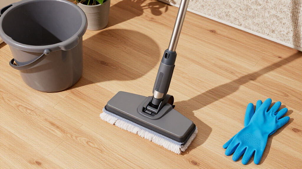 floor scrubber machine with cleaning pads