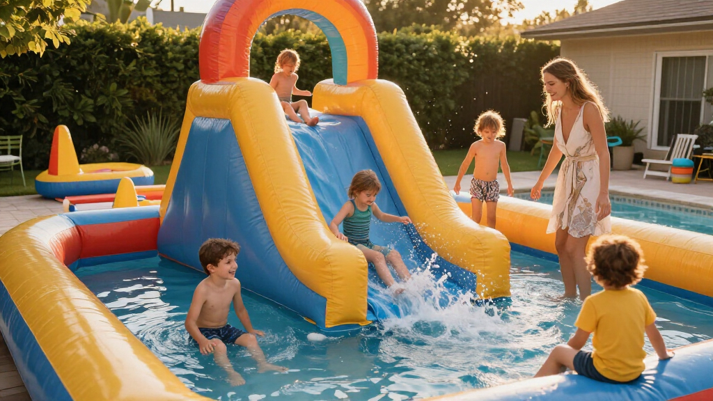 inflatable water parks for toddlers and big kids
