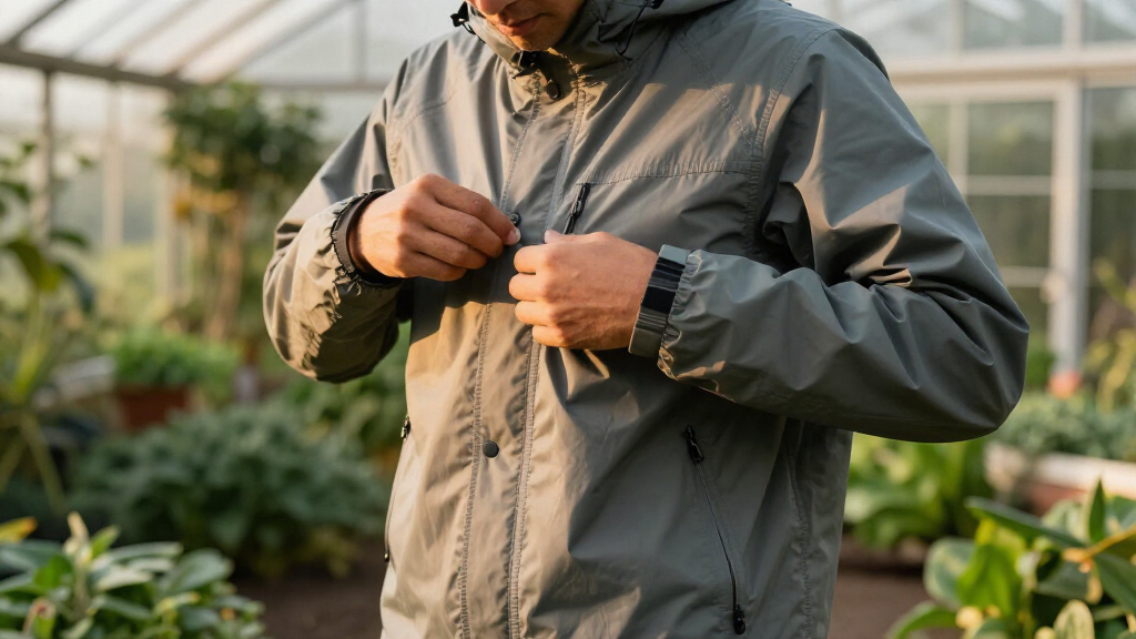 waterproof breathable rain jacket