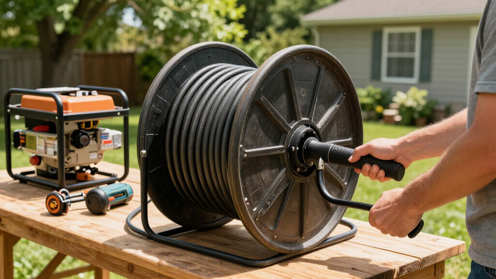 heavy duty generator cord reels