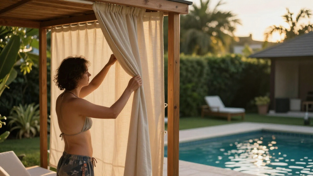 best outdoor changing cabana for backyard pool
