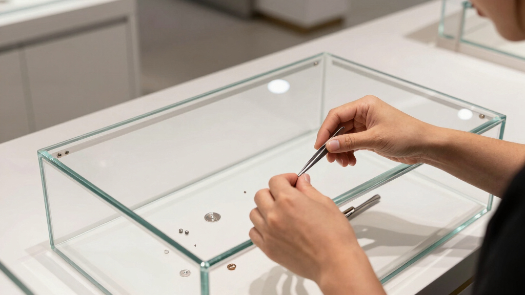 best tempered glass jewelry display case