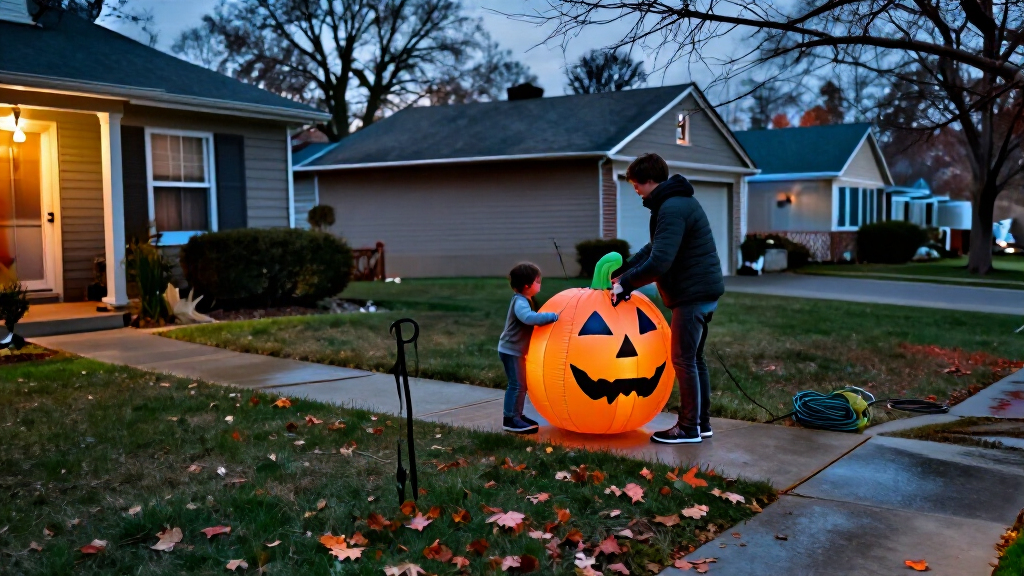 Halloween inflatable yard decorations