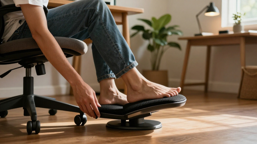 adjustable ergonomic footrests