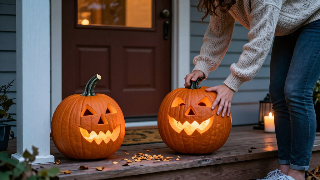 Halloween pumpkin lanterns