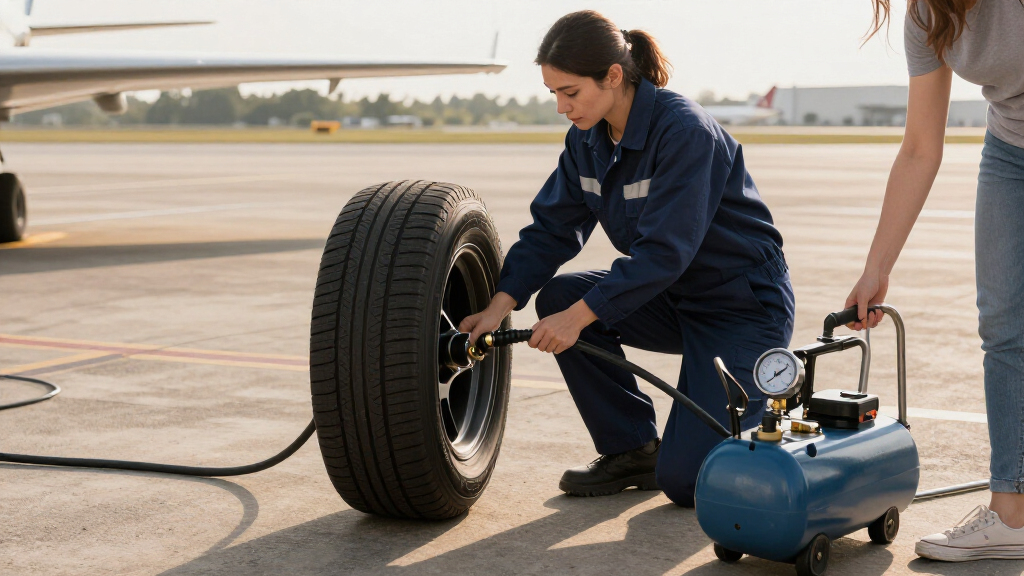portable air compressors aircraft tires