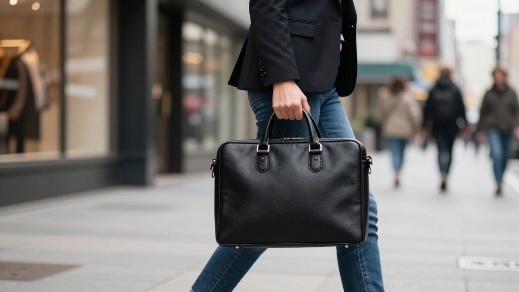 leather briefcase for women