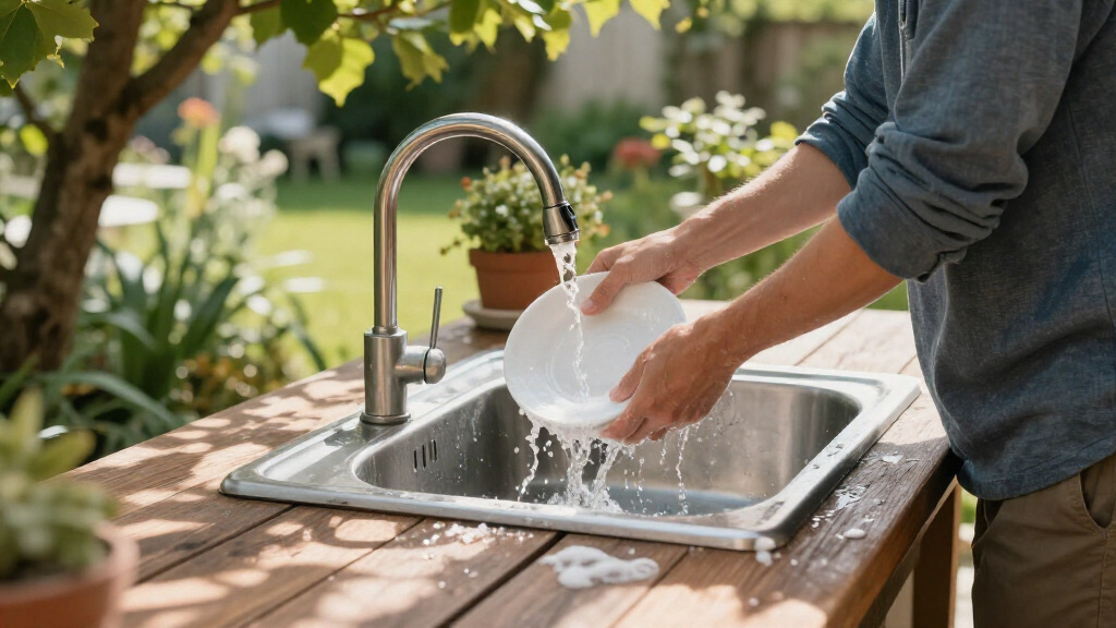 outdoor sink stainless