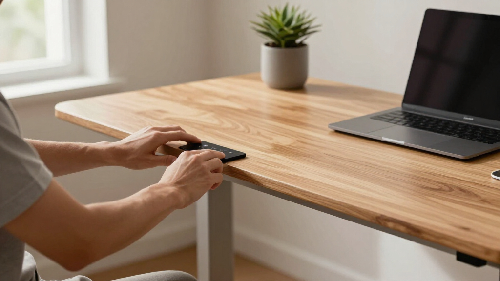 best electric standing desk with solid wood top