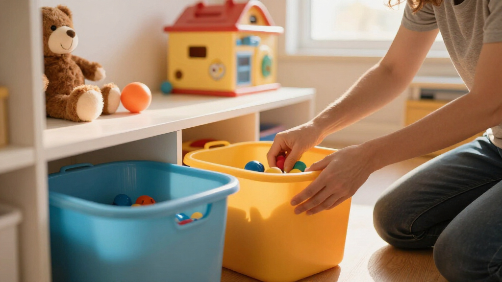 kids' organizational storage bins
