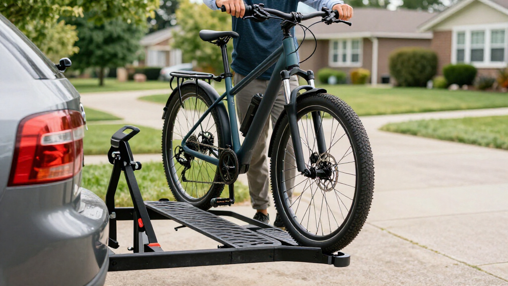 hitch racks with ramps for e bikes
