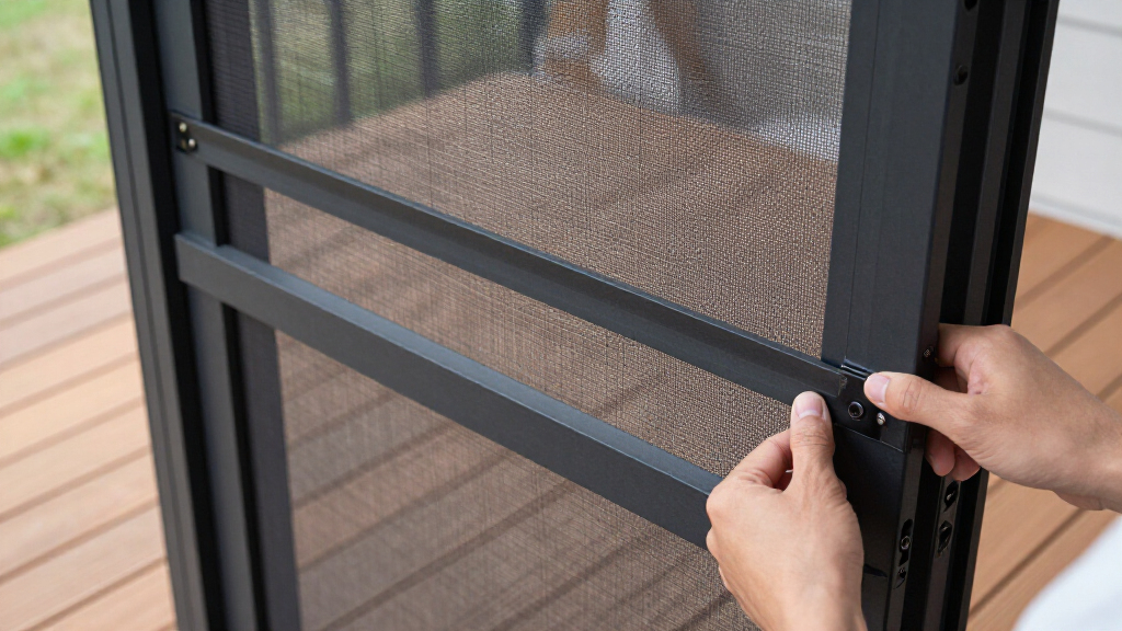 patio door screen magnetic