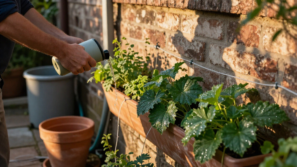 herb wall planters with drip system