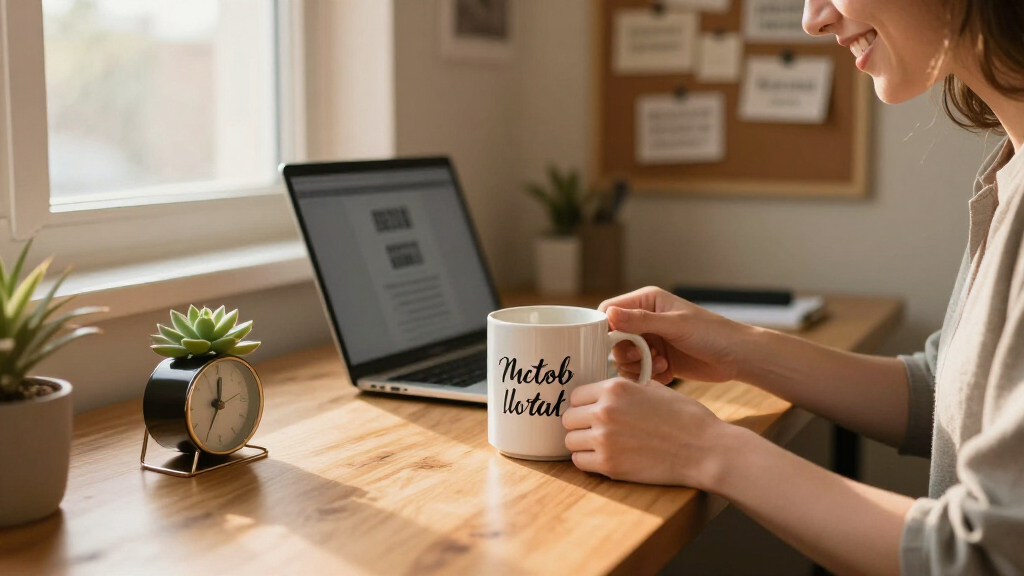 motivational quote desk accessories