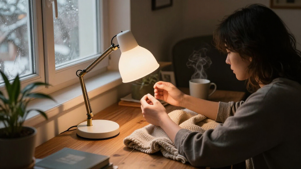 sad lamp for winter blues light therapy