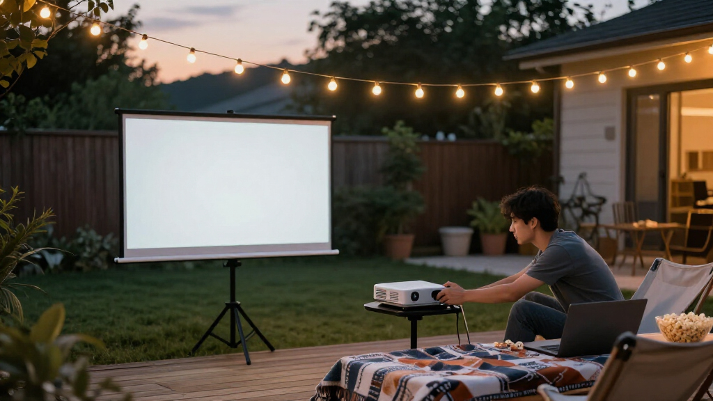 outdoor projector screen and stand kits under 500