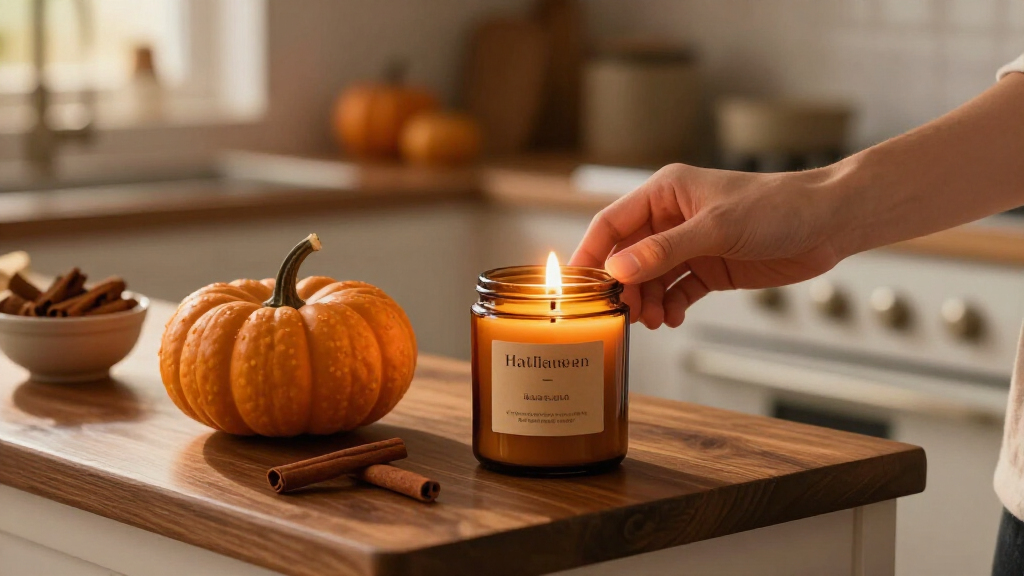 Halloween scented candles