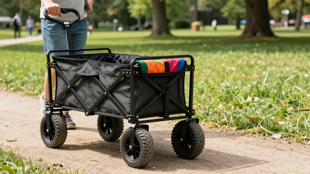 folding wagon all terrain wheels